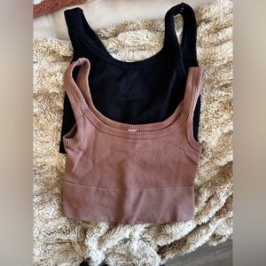 Nikibiki Pink and Black Women's Crop Tops (set of 2)